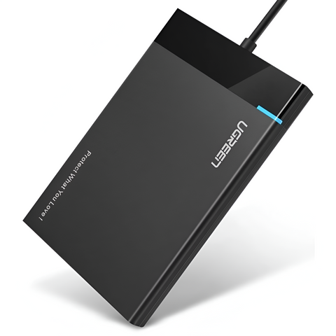 UGREEN US221 2.5″ USB 3.0 HDD/SSD Enclosure – Fast External Storage