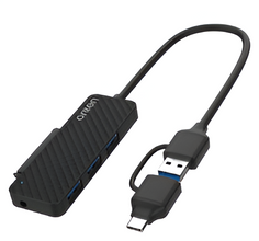 ONTEN USB-C & USB 3.0 to SATA Adapter with 3-Port USB Hub | UCA312