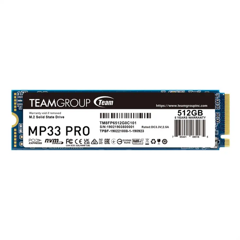 TeamGroup MP33 PRO 512GB PCle Gen3x4 Nvme SSD