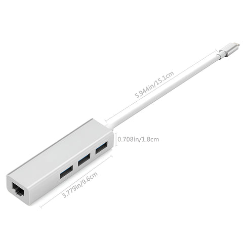 USB 3.1 Type-C to USB 3.0/2.0 Hub + LAN – Expand Your Connectivity
