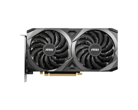 MSI graphics card with dual fans on a white background