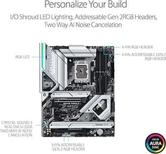 ASUS Prime Z690-A LGA 1700(Intel 12th) ATX Motherboard (16+1 DrMOS,PCIe 5.0,DDR5,4X M.2, Intel 2.5 Gb LAN,USB 3.2 Gen 2 Front Panel Type-C,Thunderbolt™ 4,Aura Sync RGB Lighting)