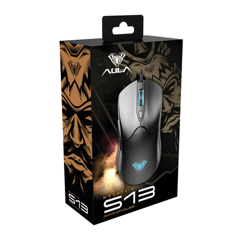 AULA S13 Black, RGB Gaming Mouse