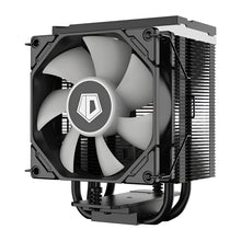 Computer cooling fan with heat sink on a white background