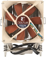 Noctua computer cooling system with fan and heat sink on a white background