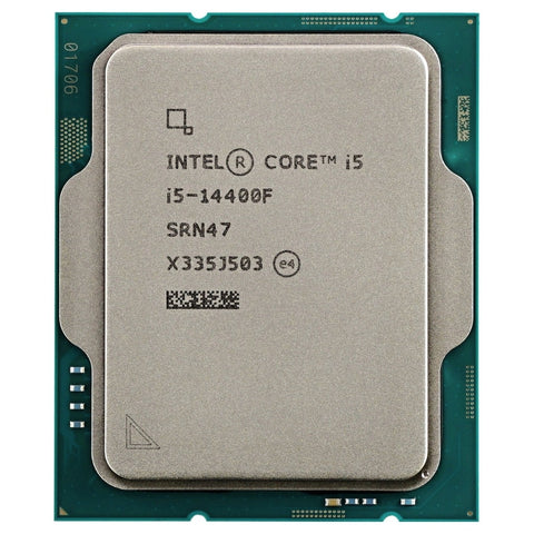 Intel Core i5 CPU on a white background