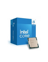 Intel Core i5 CPU and packaging on a white background