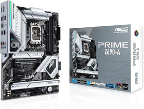 Asus Prime Z690-A motherboard packaging on a white background