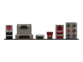 Collection of computer ports on a white background