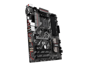 MSI computer motherboard on a white background