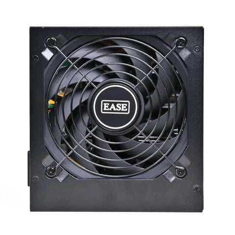 Computer fan with 'Ease' branding on a white background