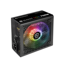 Thermaltake Smart DG 700W power supply unit with RGB fan on a white background