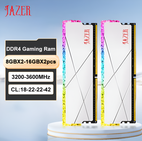 RAM DDR4 8G JAZER 3600MHz DDR4 cl18 White RGB