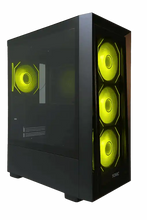 Sonic C05 ARGB Mid-Tower ATX Gaming Case – Black/White (4x Fans)