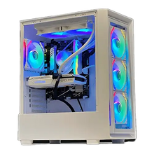Sonic C05 ARGB Mid-Tower ATX Gaming Case – Black/White (4x Fans)