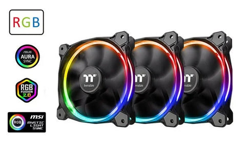 Thermaltake Riing 12 LED RGB Radiator Fan Sync Edition (3-Fan Pack)