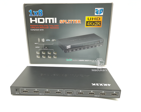 HDMI Splitter 8 Port | 2K 4K Ultra HD Multi-Screen