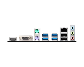 Collection of computer ports on a white background