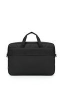 Black briefcase on a white background
