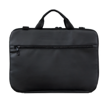 Black briefcase on a white background