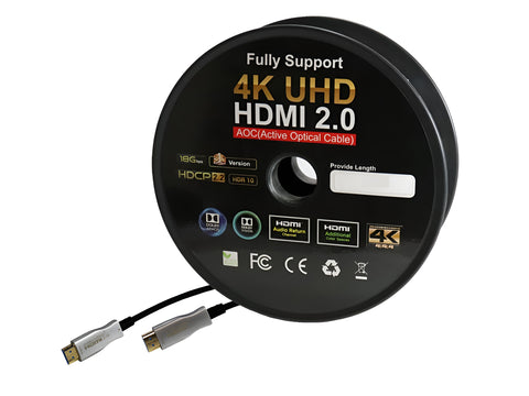 50m Fiber Hdmi Cable 2.0/2.1 Aoc(active Optical Cable)Copper