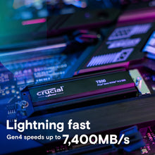 Crucial T500 Pro PCIe Gen4 NVME M.2 SSD 4TB | Ultra-Fast Storage
