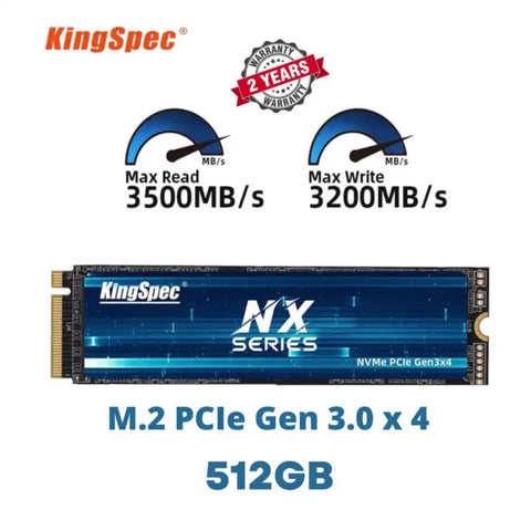 KingSpec 512GB NVMe M.2 SSD – High-Speed Storage Solution