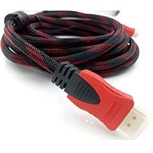 HDMI cable with red and black design on a white background