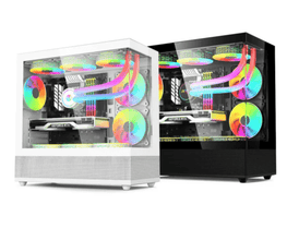 ACER V920W White mATX Full View PC Case with 3x ARGB Fans