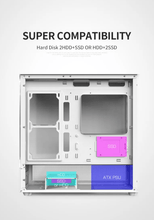 ACER V920W White mATX Full View PC Case with 3x ARGB Fans