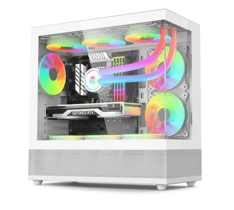 ACER V920W White mATX Full View PC Case with 3x ARGB Fans