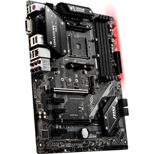 MSI motherboard with Tomahawk branding on a white background