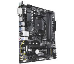 Computer motherboard on a white background