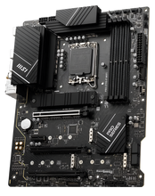 Computer motherboard with MSI branding on a white background