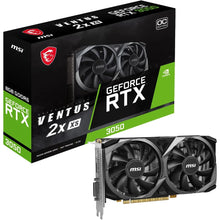 MSI GeForce RTX graphics card packaging with visible branding on a white background