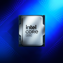 Intel Core Ultra processor on a blue background