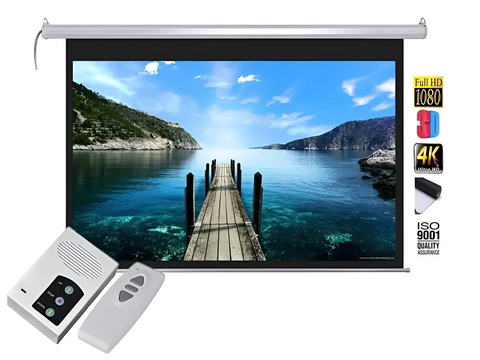 Projector Screen 120 inch Electric Motorised 6x8 Feet 4:3MW Speed-X