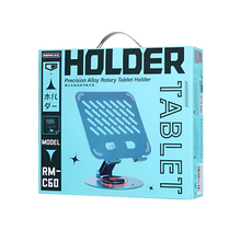 Box for a precision alloy rotary tablet holder with blue design and text.