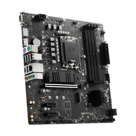 Computer motherboard on a white background