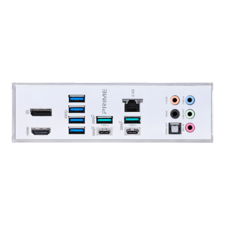 Computer peripheral with various ports on a white background