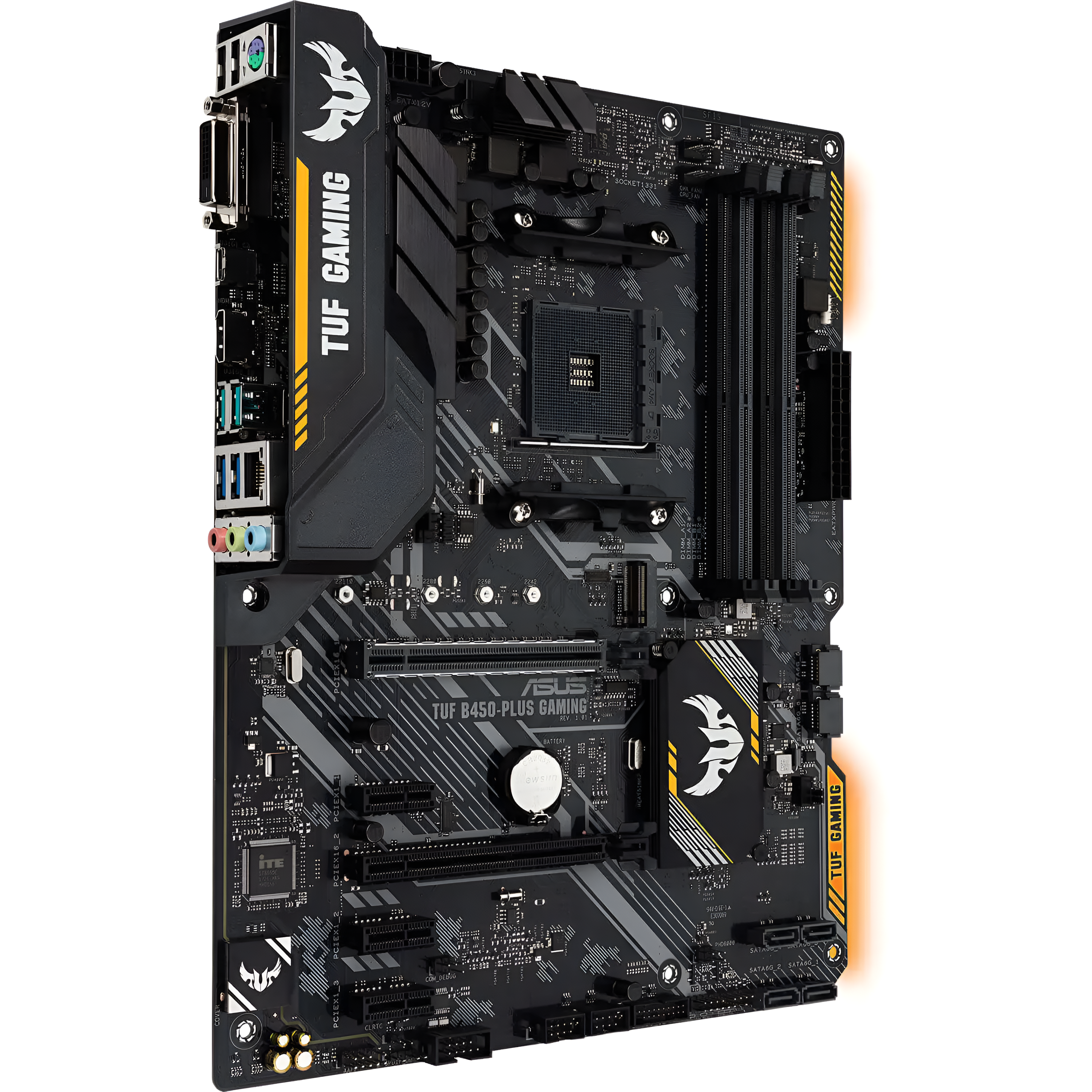 MOTHER_BOARD_136 Asus TUF Gaming motherboard on a white background