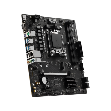 Computer motherboard on a white background