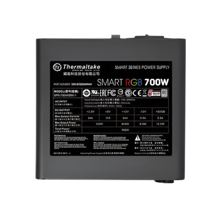 Thermaltake Smart RGB 700W power supply unit on a white background