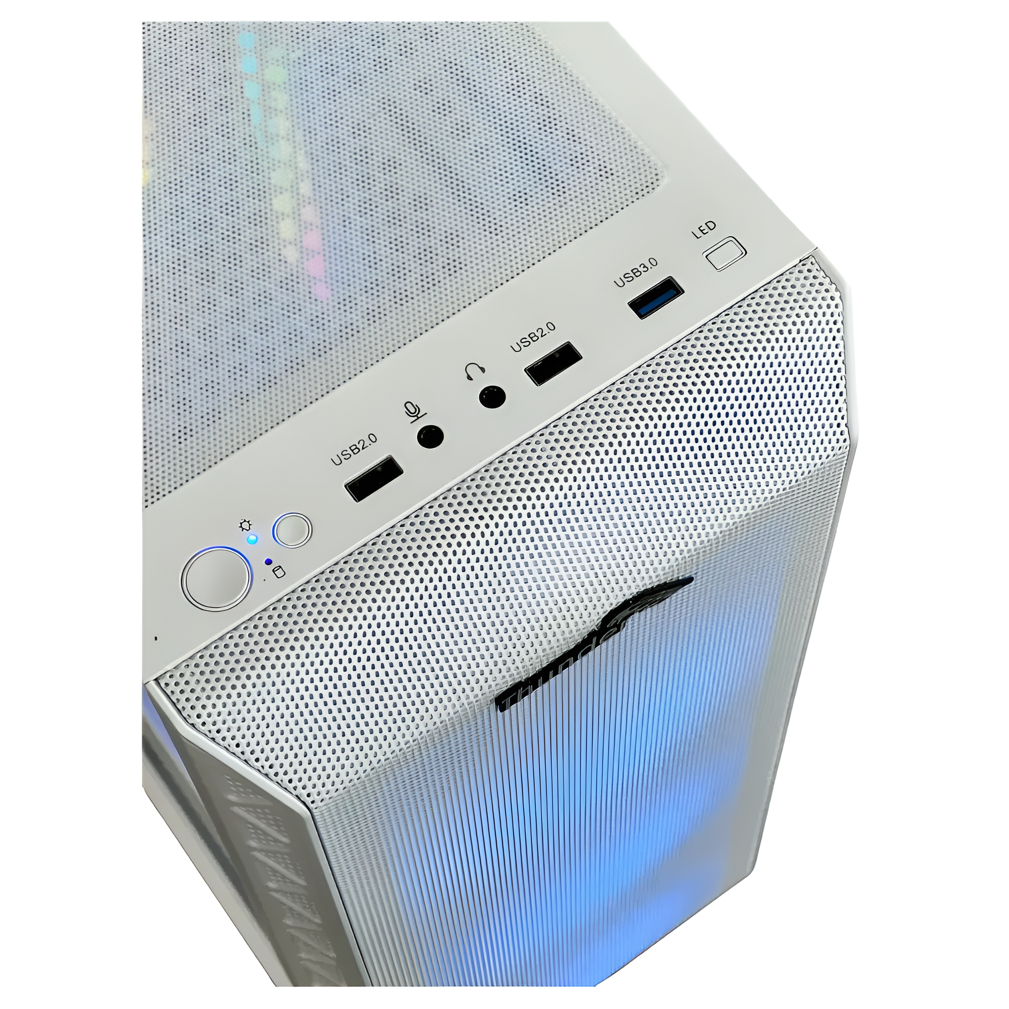 casing_53 Computer case with ports on a white background