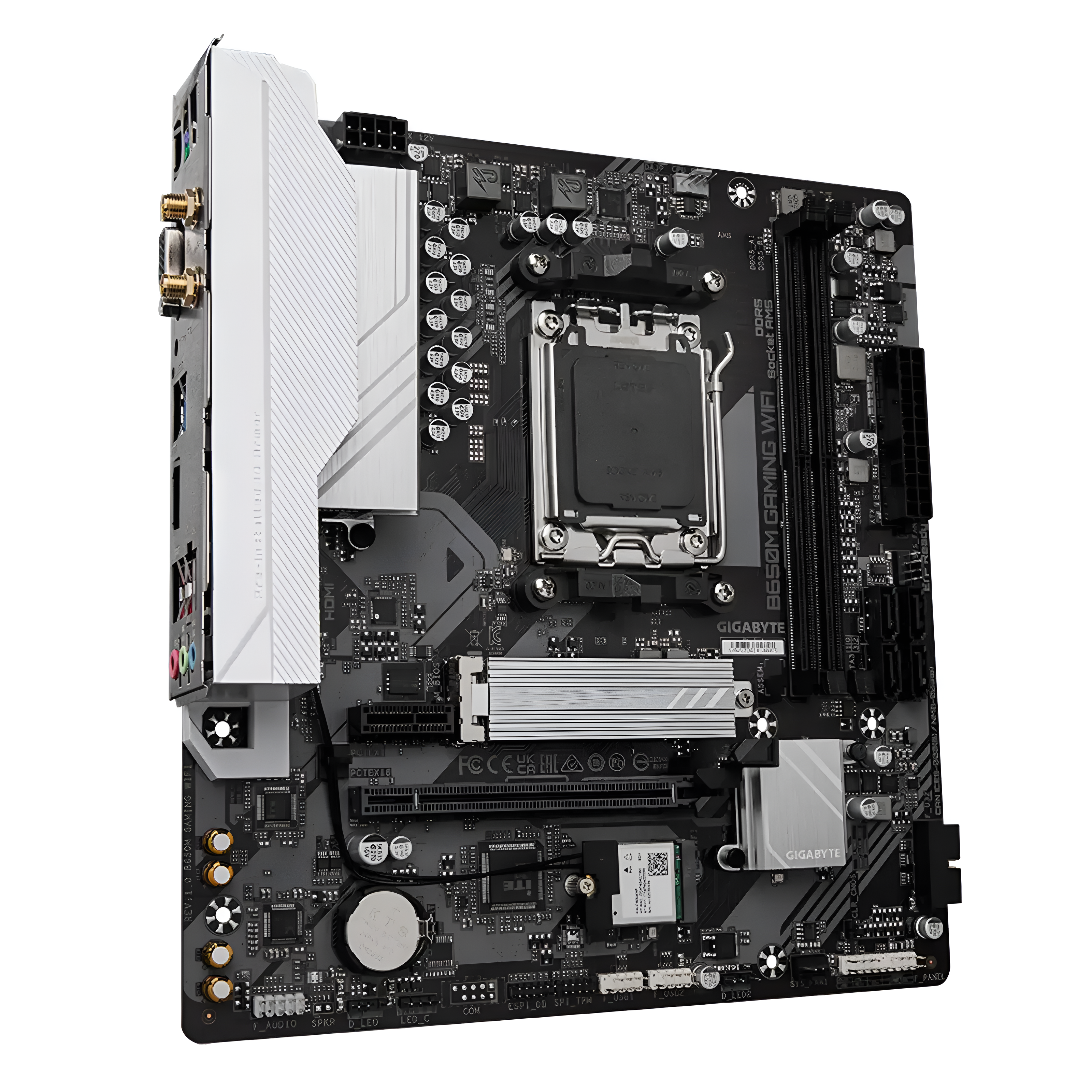 mother_board_22 Computer motherboard on a white background