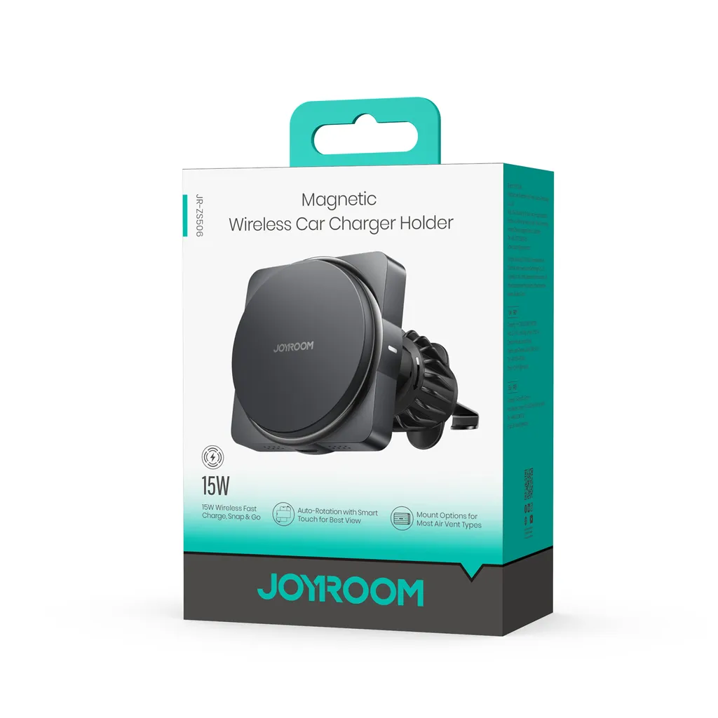 JOYROOM JR-ZS506 Magnetic Wireless Car Charger Holder(Air Vent)-Black