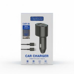 Sainyou CAR06 45W Supper Fast Car Charger QC3.0 +PD25W With C to C Cable