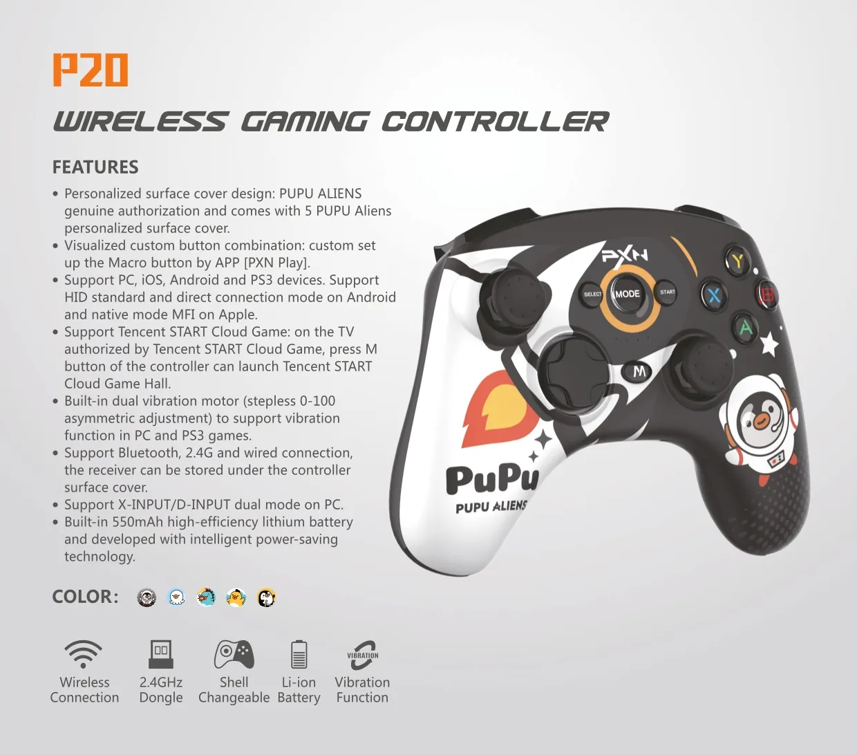 PXN P20 Wireless Gamming Controller