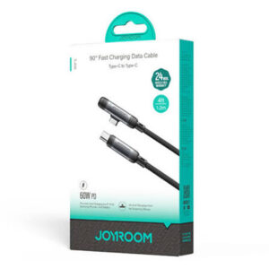 JOYROOM S-A56 EnjoyX Series 90° Fast Charging Data Cable(Type-C to Type-C 60W)1.2M-Black