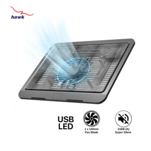 HAWK 063 Slim And Light Weight laptop Cooling Fan With Rapid Cooling